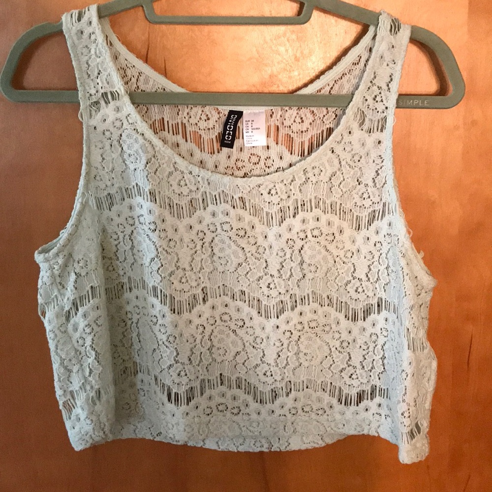 Crocheted crop top
